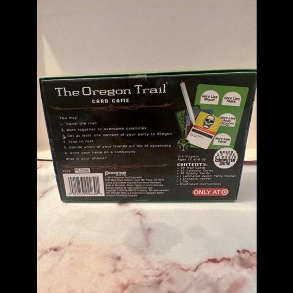 Embark on a Journey with the Pressman Oregon Trail Card Game! - Picture 2 of 2